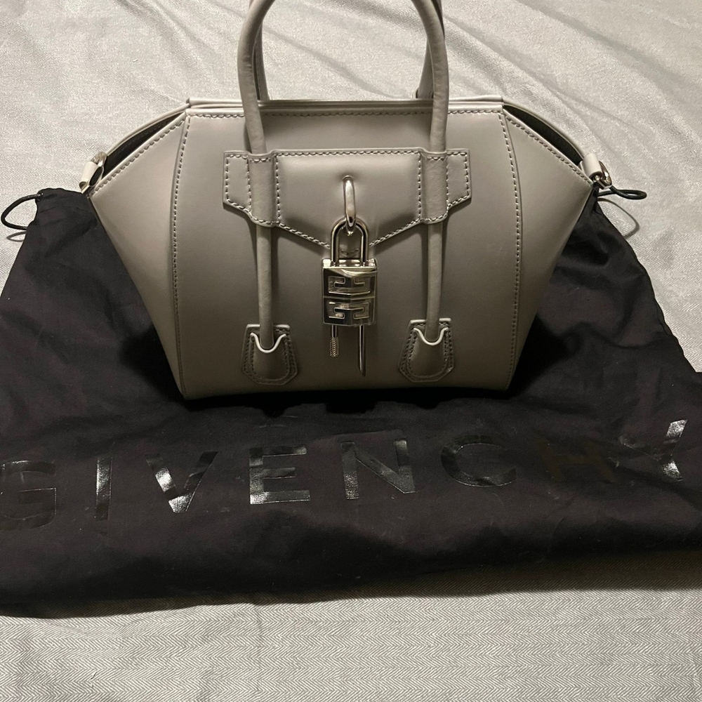 Grey Givenchy bag.